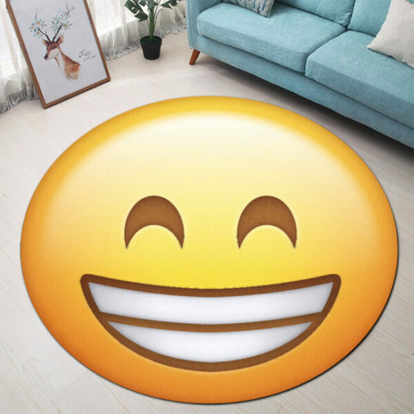 Funny Icon Carpet Rug - Round Rugs RG721