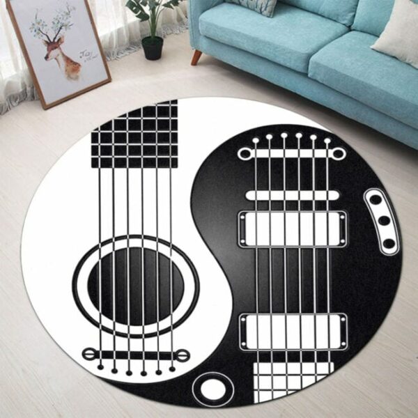 Love Music Carpet Rug - Round Rugs RG718 - Image 4
