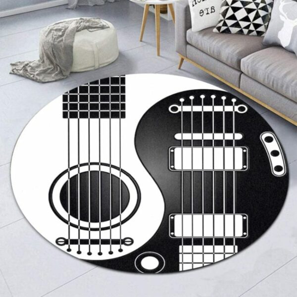 Love Music Carpet Rug - Round Rugs RG718 - Image 2