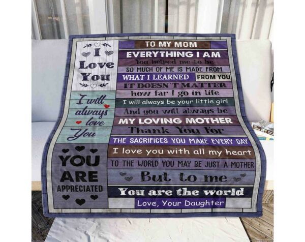 A Letter To My Mom Blanket BS1185
