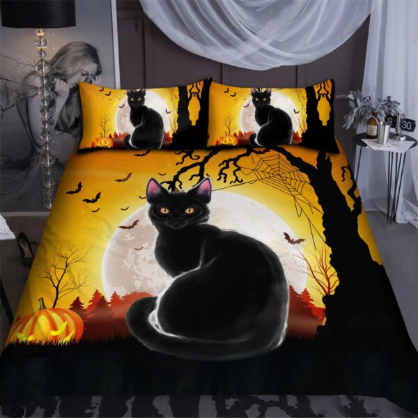 Black Cat Halloween Bedding Set BS404 - Image 3