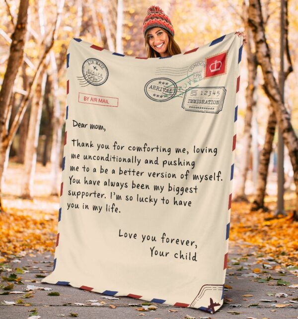 A Letter To My Mom Blanket BS273 - Image 3